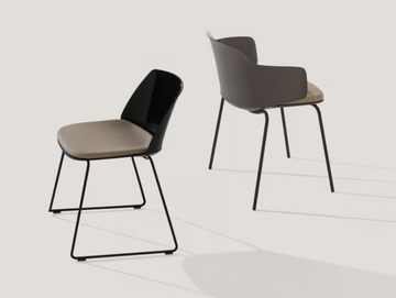 CLASSY 1083N - Sled base polypropylene chair with integrated cushion by Et al. - view 3